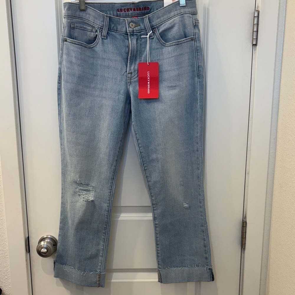 Lucky Brand Light Blue Cropped Ankle Jeans